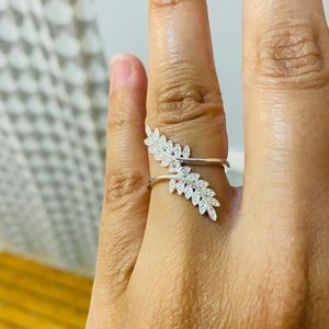 Beautiful Diamond and Sterling Silver Ring